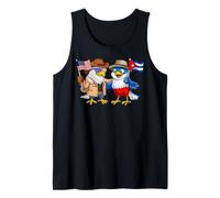 Bandera EE. UU. Cuba Raíces Estadounidense-Cubanas Herencia Camiseta sin Mangas