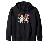 Bandera Egipto Filipinas Raíces Egipcias Herencia Filipina Sudadera con Capucha