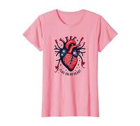 Bandera en mi corazón Camiseta, Mujer, Rosado, XXL