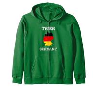 Bandera Envejecida de Alemania Trier Pride Sudadera con Capucha
