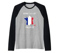 Bandera Envejecida de Francia, Orgullo del Valle del Loira Camiseta Manga Raglan