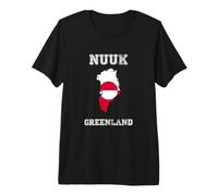 Bandera Envejecida de Groenlandia Nuuk Pride Camiseta Premium