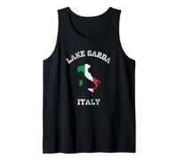 Bandera Envejecida de Italia Lago Garda Pride Camiseta sin Mangas