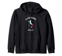 Bandera Envejecida de Italia Lago Garda Pride Sudadera con Capucha