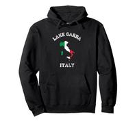 Bandera Envejecida de Italia Lago Garda Pride Sudadera con Capucha