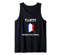 Bandera Envejecida de la Polinesia Francesa, Orgullo de Tahití Camiseta sin Mangas