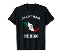 Bandera Envejecida de México Isla Mujeres Pride Camiseta