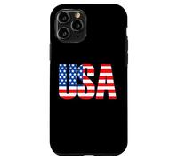 Bandera envejecida retro vintage de Estados Unidos para el Día de los Caídos Carcasa para iPhone 11 Pro