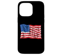 Bandera envejecida retro vintage de Estados Unidos para el Día de los Caídos Carcasa para iPhone 14 Pro Max