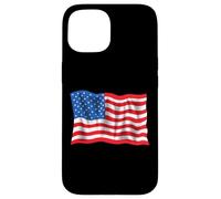 Bandera envejecida retro vintage de Estados Unidos para el Día de los Caídos Carcasa para iPhone 15
