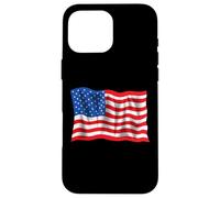 Bandera envejecida retro vintage de Estados Unidos para el Día de los Caídos Carcasa para iPhone 16 Pro Max
