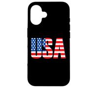 Bandera envejecida retro vintage de Estados Unidos para el Día de los Caídos Carcasa para iPhone 16