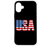 Bandera envejecida retro vintage de Estados Unidos para el Día de los Caídos Carcasa para iPhone 16 Plus