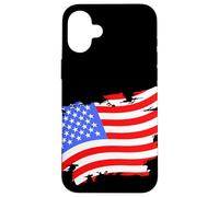 Bandera envejecida retro vintage de Estados Unidos para el Día de los Caídos Carcasa para iPhone 16 Plus