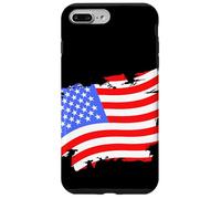 Bandera envejecida retro vintage de Estados Unidos para el Día de los Caídos Carcasa para iPhone 7 Plus/8 Plus