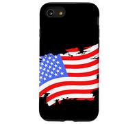 Bandera envejecida retro vintage de Estados Unidos para el Día de los Caídos Carcasa para iPhone SE (2020) / 7 / 8