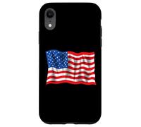 Bandera envejecida retro vintage de Estados Unidos para el Día de los Caídos Carcasa para iPhone XR