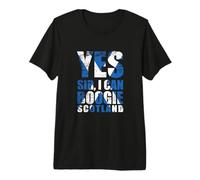 Bandera Escocesa Retro de Escocia Yes Sir I Can Boogie Camiseta Premium