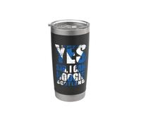 Bandera escocesa retro de Escocia Yes Sir I can Boogie Vaso térmico de acero inoxidable de doble pared
