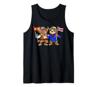 Bandera España Costa Rica Raíces Español-Costarricenses Camiseta sin Mangas