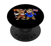 Bandera España Costa Rica Raíces Español-Costarricenses PopSockets PopGrip Adhesivo