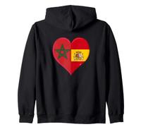 Bandera España Marruecos Aficionados Marroquíes Españoles Sudadera con Capucha