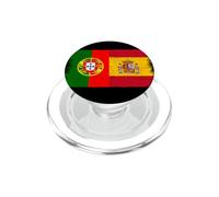 Bandera España Portugal Orgullo Aficionado Español Portugués PopSockets PopGrip para MagSafe