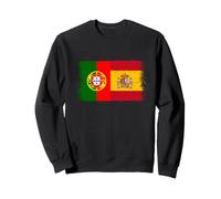 Bandera España Portugal Orgullo Aficionado Español Portugués Sudadera