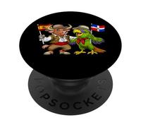 Bandera España República Dominicana Español-Dominicanas PopSockets PopGrip Adhesivo