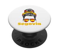Bandera España Señora España Segovia PopSockets PopGrip Adhesivo