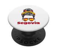 Bandera España Señora España Segovia PopSockets PopGrip Adhesivo