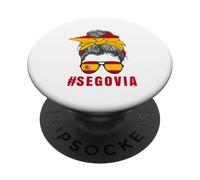 Bandera España Señora España Segovia PopSockets PopGrip Adhesivo