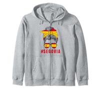 Bandera España Señora España Segovia Sudadera con Capucha