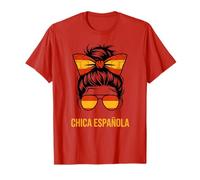Bandera Española Chica ESPAÑA Match Lema Game Day Home Queen Camiseta