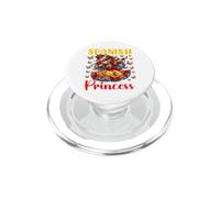 Bandera española de Princesa Dab Girl España Cultura Souvenir Niños PopSockets PopGrip para MagSafe