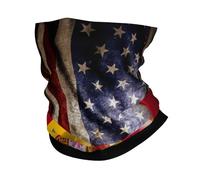 Bandera Española Ondulada De América Y España Mujer Hombre Snood Resistente Al Viento Calentador De Cuello Protección UV Bandana para Correr Aire Libre Senderismo Invierno