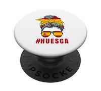 Bandera Española Señora España Huesca PopSockets PopGrip Adhesivo