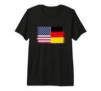 Bandera Estados Unidos Alemania del Orgullo Americano Alemán Camiseta Premium