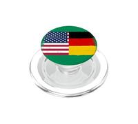 Bandera Estados Unidos Alemania del Orgullo Americano Alemán PopSockets PopGrip para MagSafe