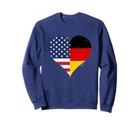 Bandera Estados Unidos Alemania del Orgullo Americano Alemán Sudadera