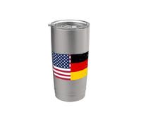 Bandera Estados Unidos Alemania del Orgullo Americano Alemán Vaso térmico de acero inoxidable de doble pared