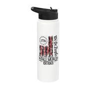 Bandera estadounidense 2026 250 años 1776 4 de julio We The People Stainless Steel Insulated Water Bottle