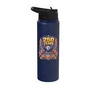 Bandera estadounidense 2026 250 años 1776 4 de julio We The People Stainless Steel Insulated Water Bottle