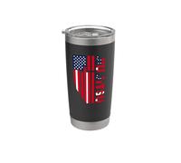 Bandera Estadounidense Bjj Usa Jiu-jitsu Vaso térmico de acero inoxidable de doble pared