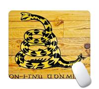 Bandera Estadounidense con Veta De Madera No Me Pises Alfombrilla De Ratón Portátil Alfombrilla para Ratón Base De Goma Alfombrillas De Mouse para Computadora Hogar Juego 25X30Cm