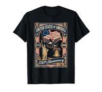 Bandera Estadounidense de 250 años, 250 Aniversario, USA Eagle Liberty Camiseta