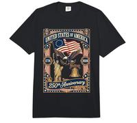 Bandera Estadounidense de 250 años, 250 Aniversario, USA Eagle Liberty Comfort Colors Adult Heavyweight T-Shirt