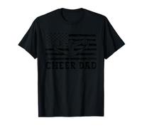 Bandera Estadounidense de Cheer Dad, Divertida porrista, Día del Padre Camiseta