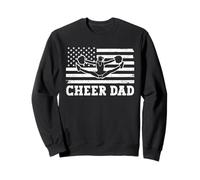 Bandera Estadounidense de Cheer Dad, Divertida porrista, Día del Padre Sudadera