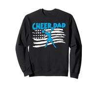 Bandera Estadounidense de Cheer Dad, Divertida porrista, Día del Padre Sudadera